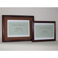 8.5"x11" Mahogany Hardwood Document Frame